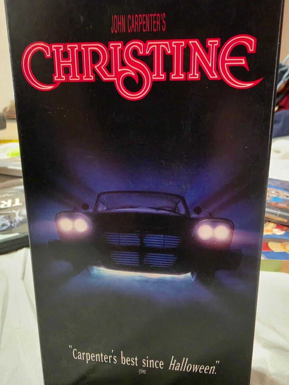 John Carpenter's Christine VHS Video Tape Stephen King Horror Movie